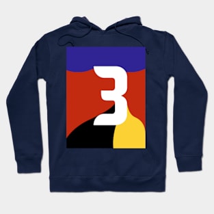 number 3 Hoodie